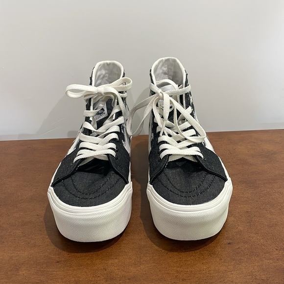 Vans Sk8-Hi Tapered Stackform 'Denim Mix' Size Women’s 9.5 Men’s 8 Embroidered - Picture 8 of 16